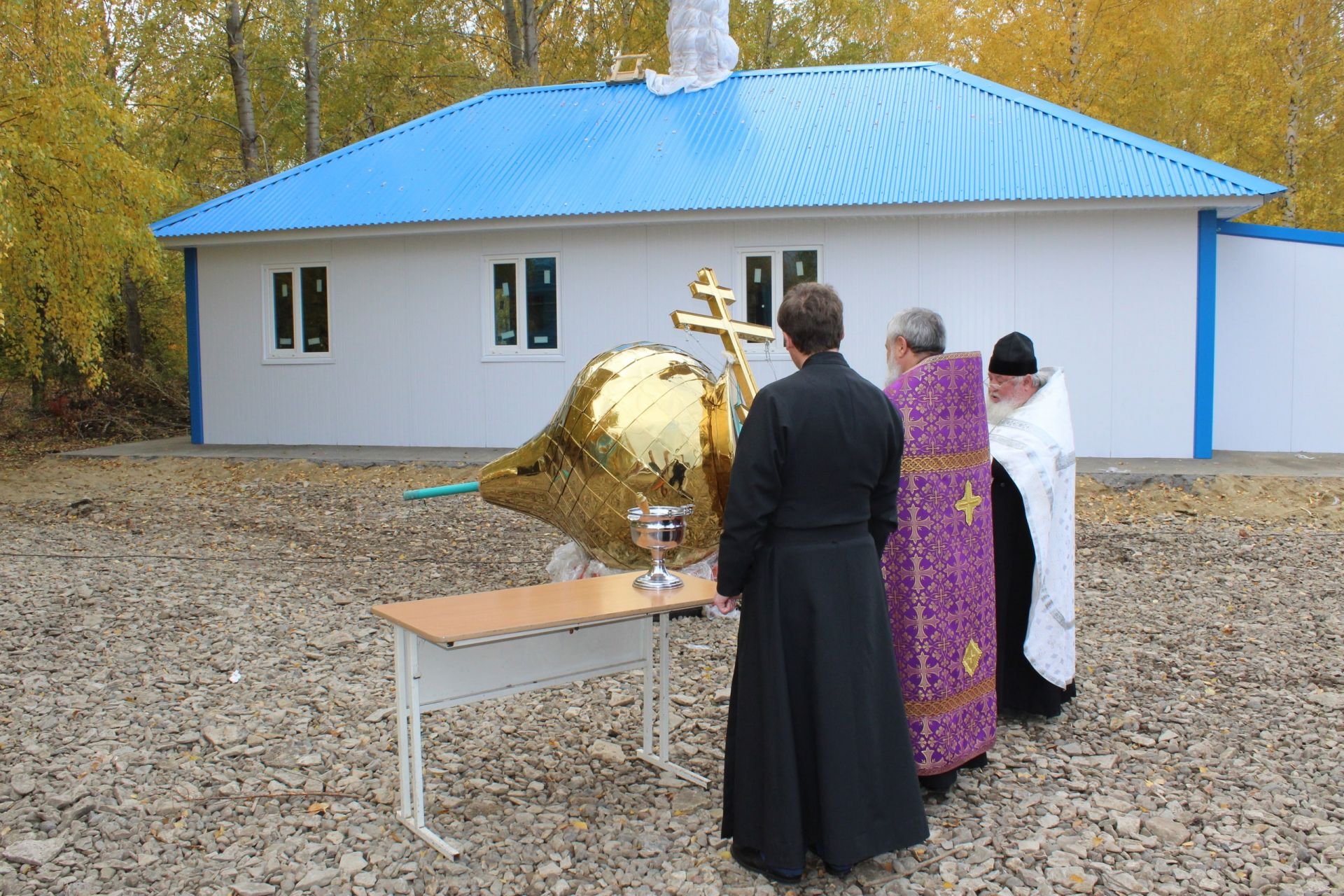 В набережночелнинском храме кряшен установили купол с крестом