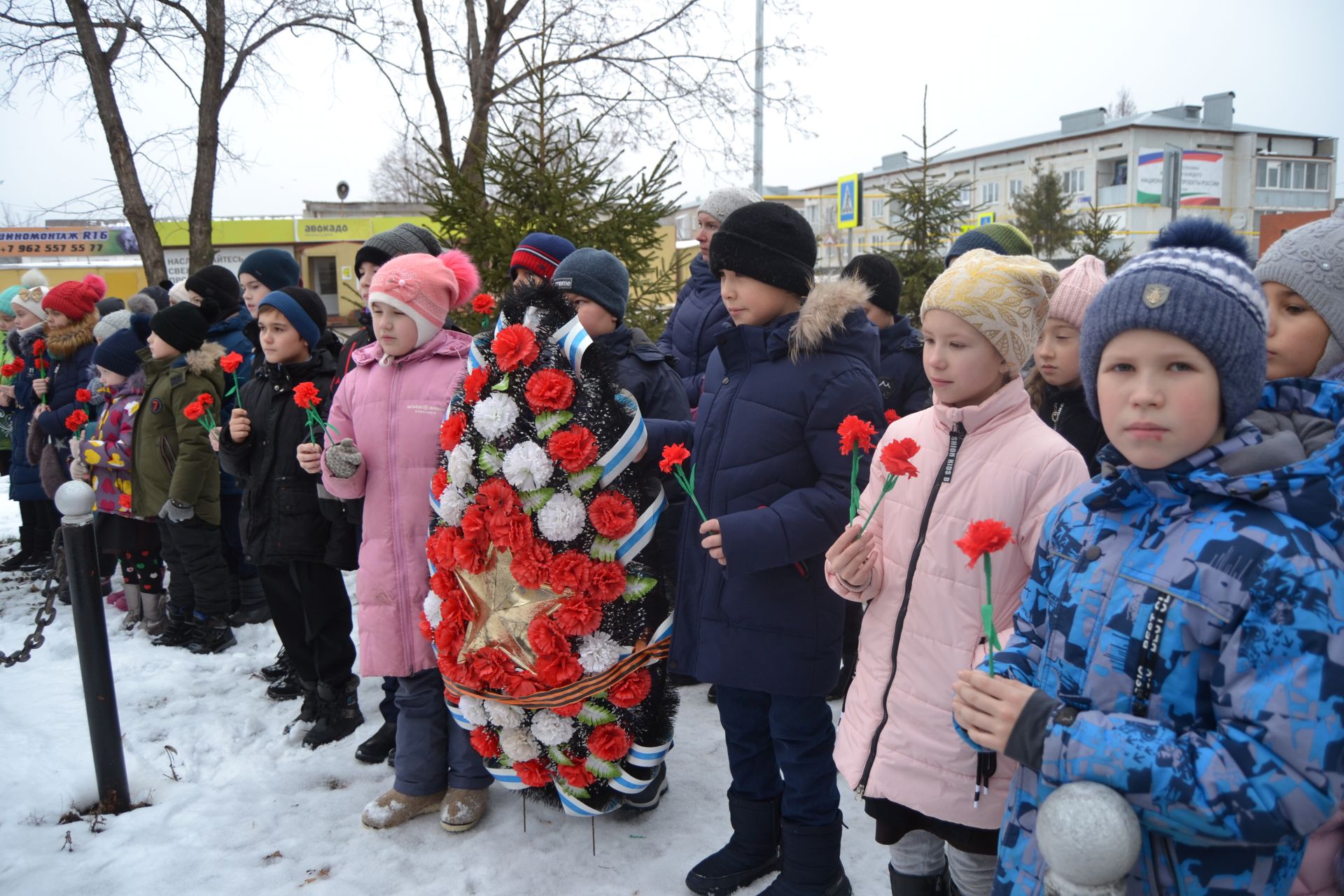 В посёлке Татарстан почтили память воинов, погибших в Чечне