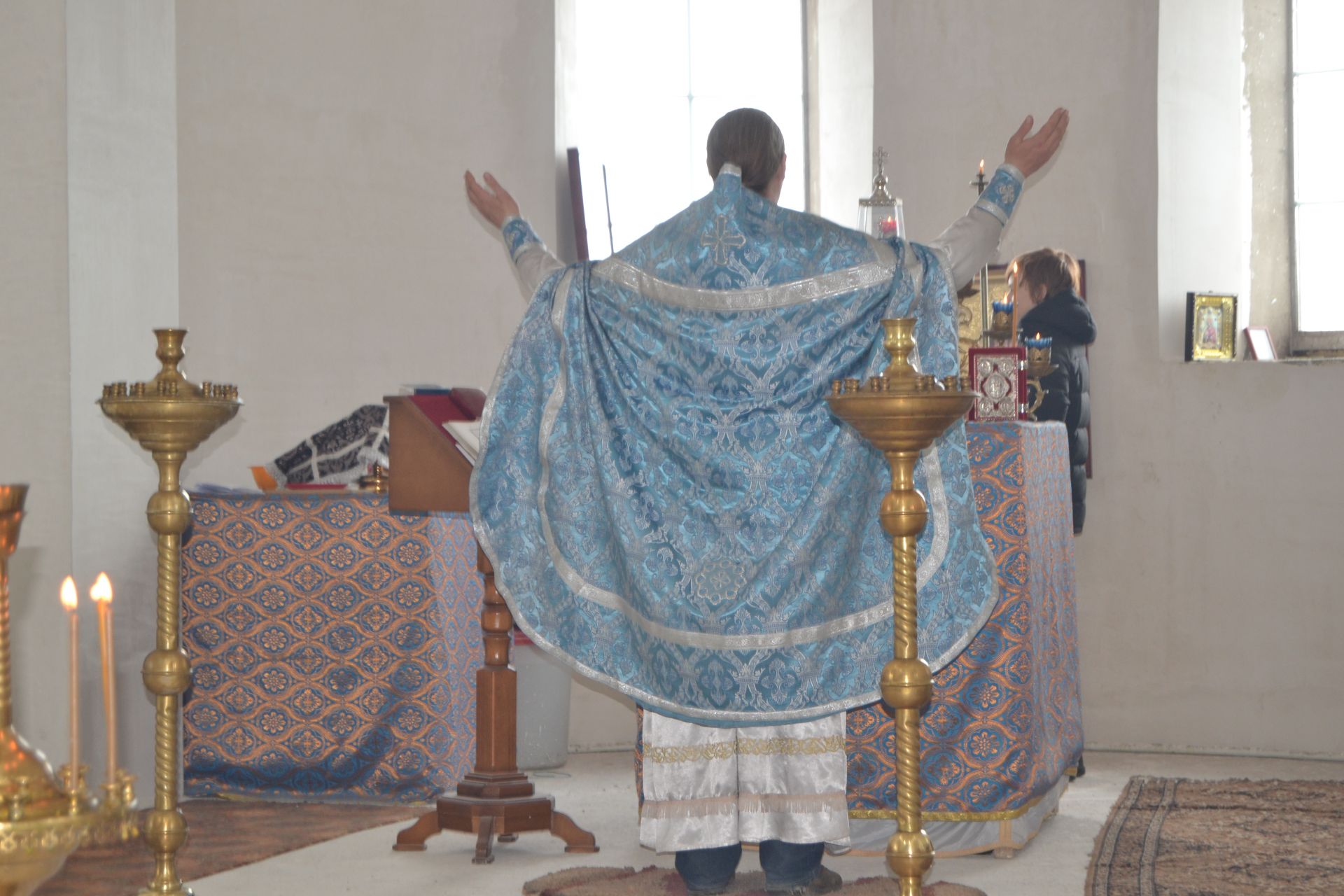 Божественная литургия в Благовещение прошла в храме Святителя Николая Чудотворца