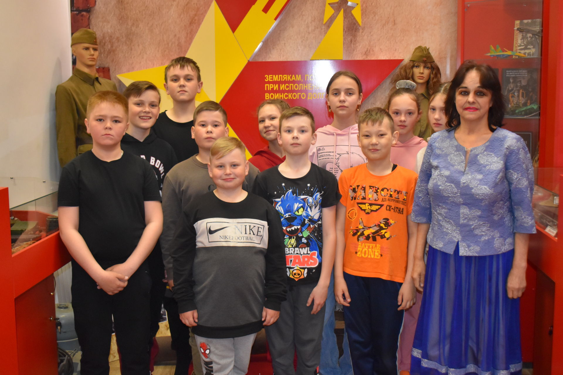 В поселке Татарстан прошла экскурсия в музей боевой славы «Патриот»