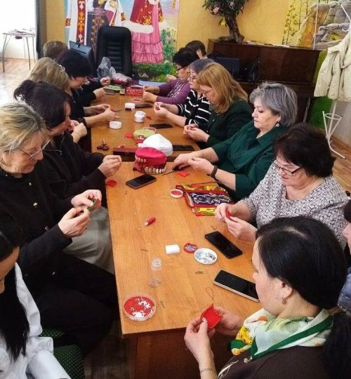 Ахман авылы мәдәният йорты халык иҗаты осталары белән очрашуда катнашты