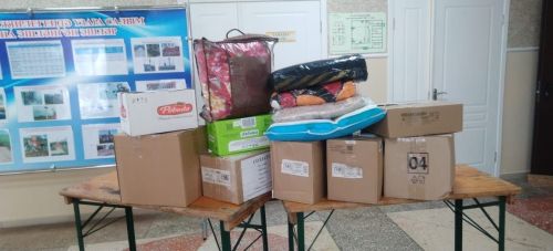 Дүсмәт авылы халкы махсус хәрби оперциядәгеләр өчен ярдәм әзерләгән