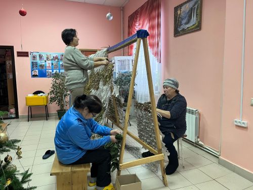 Монай авылында тынгысыз волонтерлар Яңа ел каникулларында да  эшләде