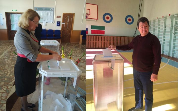 Виталий Агапов и Лидия Пронина проголосовали на избирательных участках