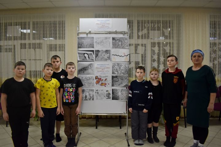 В Князевском поселении организовали выставку детских рисунков, посвященную Международному дню памяти жертв Холокоста