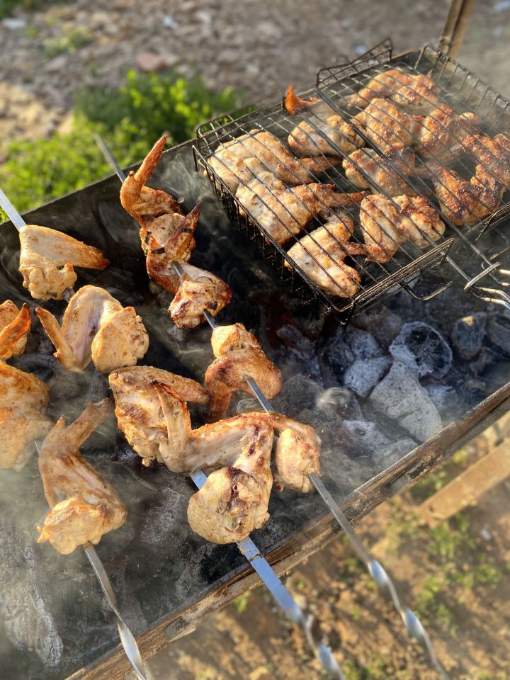 Каймакта маринадланган тавык шашлыгы пешерү ысулы