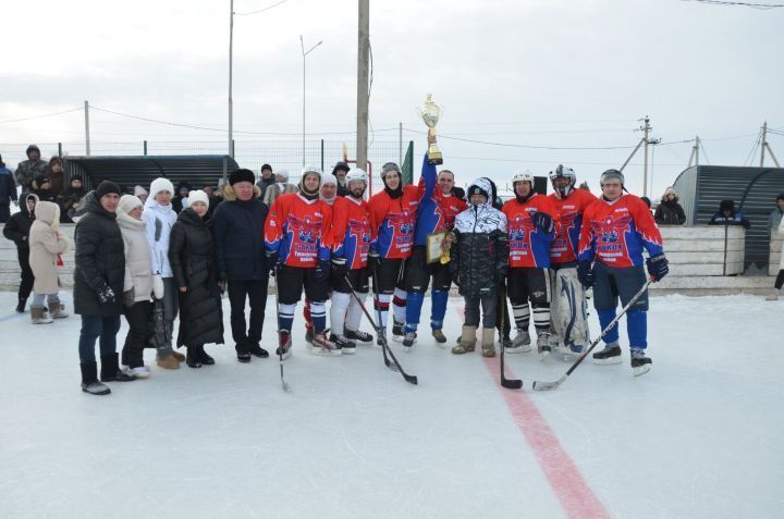 Мәләкәс авылының «Сокол» командасы хоккей буенча ачык турнирда җиңү яулады