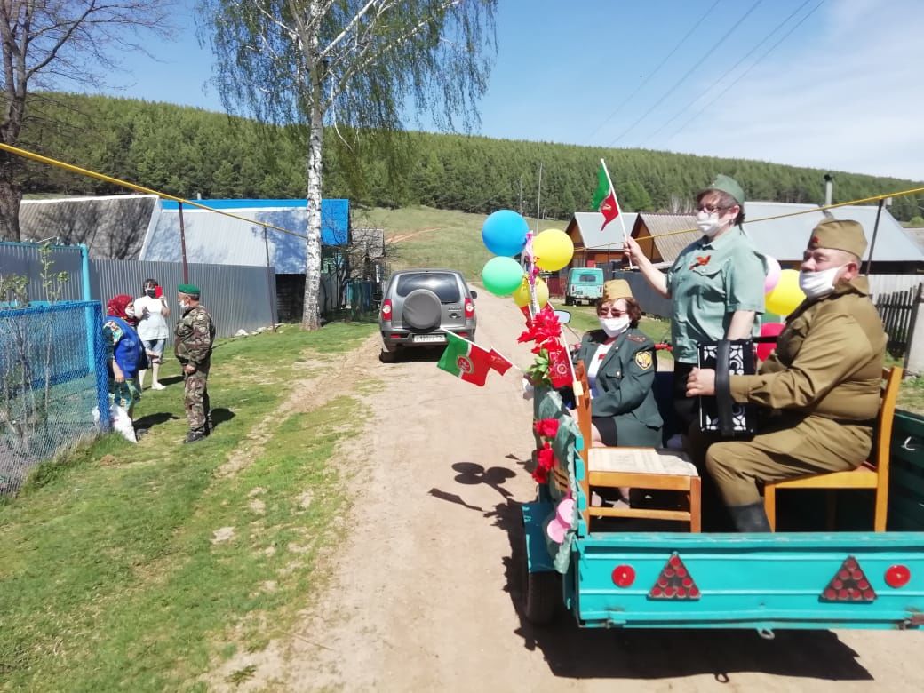 Мамадыш районының Дүсмәт авыл җирлегендә Җиңү бәйрәме белән котладылар - видео, фото
