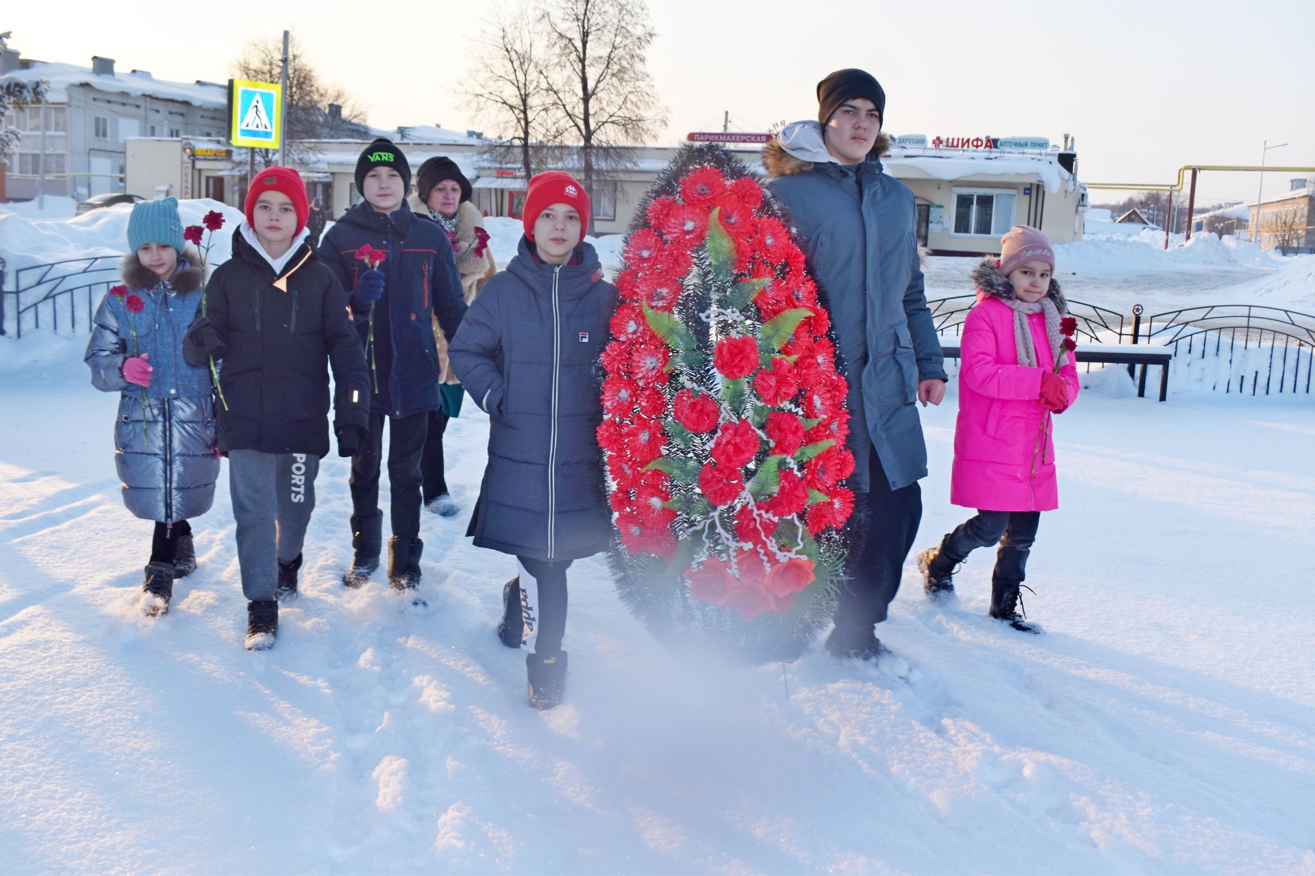 В поселке Татарстан прошел урок мужества и патриотизма, посвященный 78-й годовщине снятия блокады Ленинграда