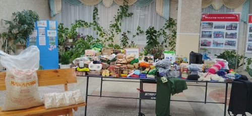 Дүсмәт авылы халкы махсус хәрби операциядәгеләргә чираттагы гуманитар ярдәм җибәрде