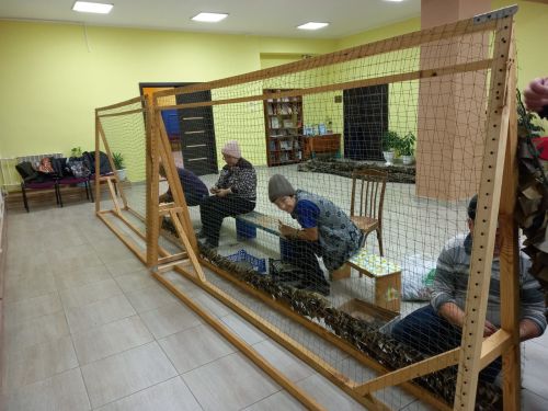 Гришкинлылар маскировка сеткасы үрәләр