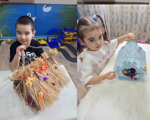 Эльза и Артем Ивановы из Кукмора стали победителями конкурса «Кормушка своими руками»