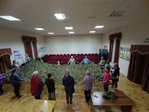 Пчеловод авылында маскировка челтәрләре үрделәр