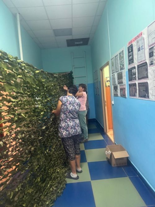 Кече Чурада маскировка челтәрләре үрәләр