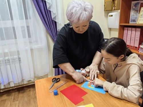 Олы Шүрнәк авылы балалары сугышчыларга җылы сәламнәр юллый