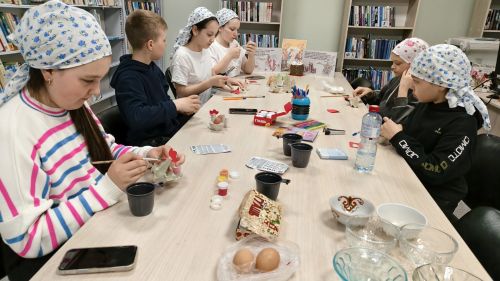 Мәләкәс мәдәният йортында күкәй буяу буенча мастер-класс уздырылды