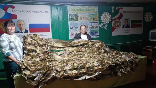 Бирдебәктән Татьяна Егорова берүзе 5 маскировка челтәре үргән