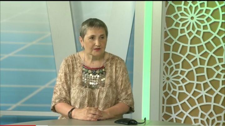 Людмила Белоусова в эфире передачи "Национальный вопрос и - ответ"
