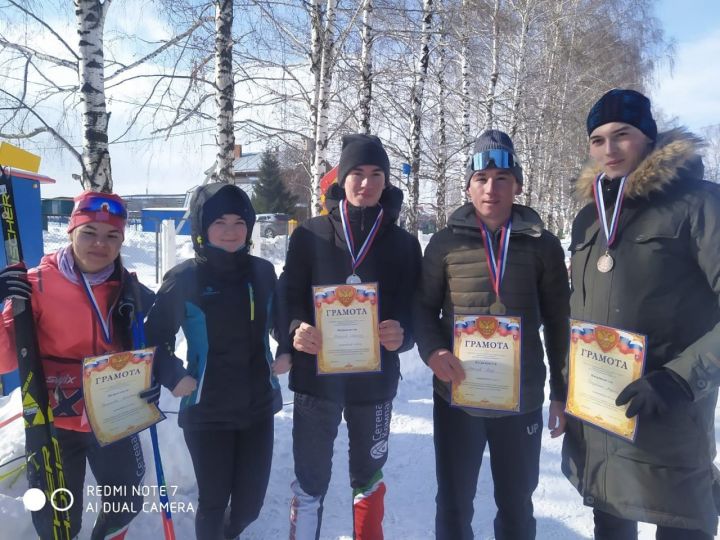 Верхнебагряжцы заняли первое место в сельской спартакиаде «Сэламэтлек» по лыжным гонкам