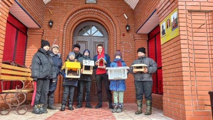 В Свято-Троицком храме села Килеево прошла акция "Птичкин дом"